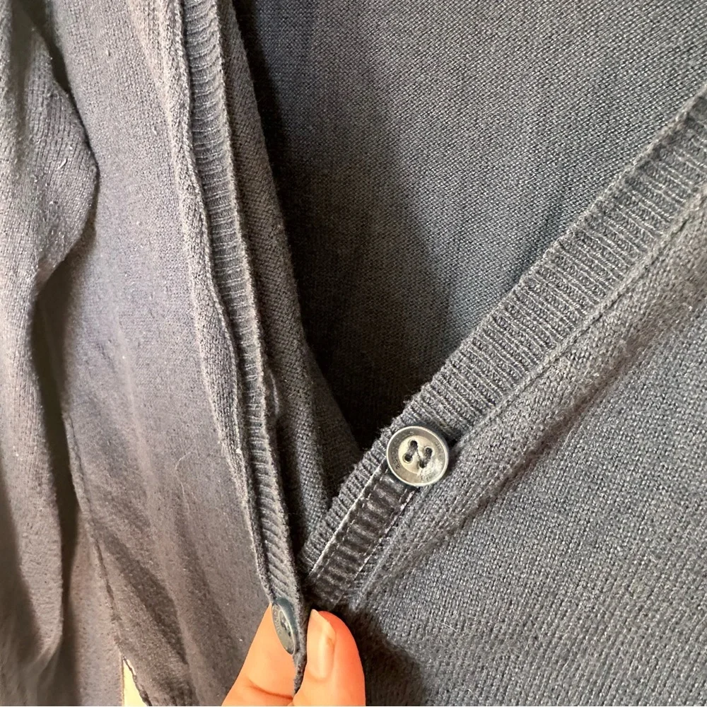 Y2K Aeropostale Navy Blue Cardigan - Picture 10 of 11